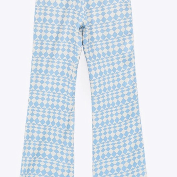 Zara full length trousers with geometric print. - Picture 4 of 6